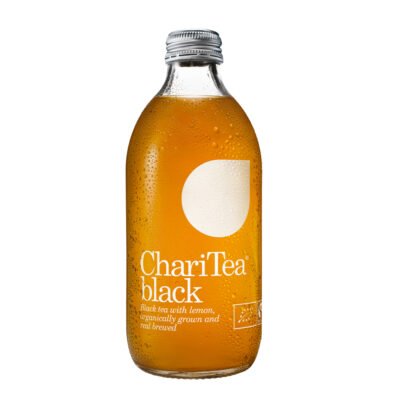 ChariTea Black is a tribute to the rich tradition of black tea, meticulously crafted to deliver a bold and sophisticated beverage experience. This infusion stands as a testament to the brand's dedication to creating positive change.