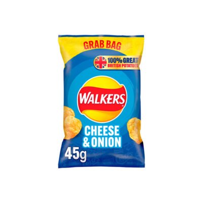 Walkers Cheese & Onion Grab Bag 32 x 45g Bags 