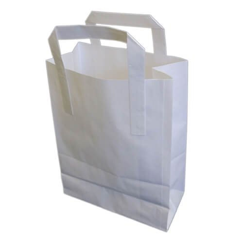 Large White SOS Carrier Bags x 250