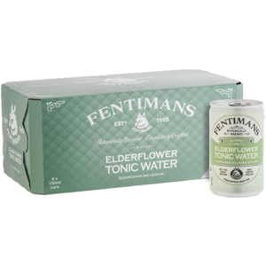 Premium Fentimans Elderflower Tonic Tonic 150ml x 24 Cans
