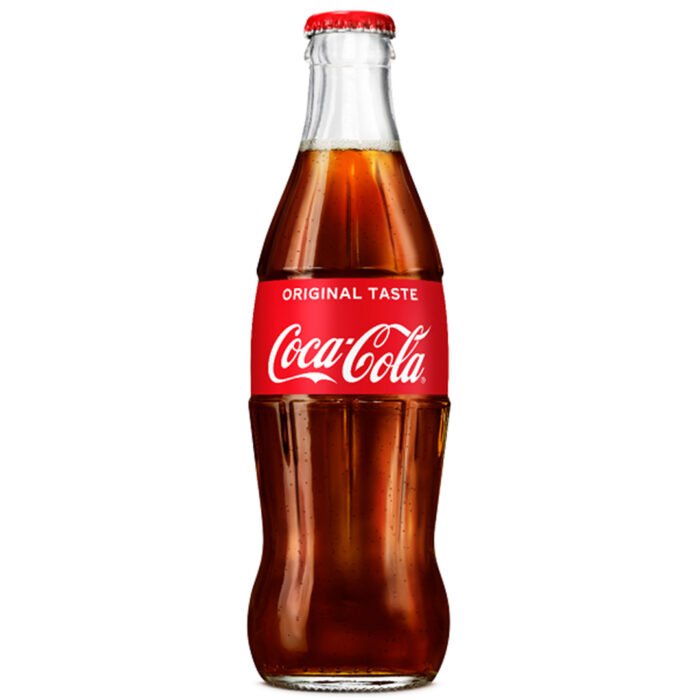 The Classic Coca-Cola served in the glass bottles introduces a refined journey that brings an extra layer of sophistication to the iconic cola experience.
