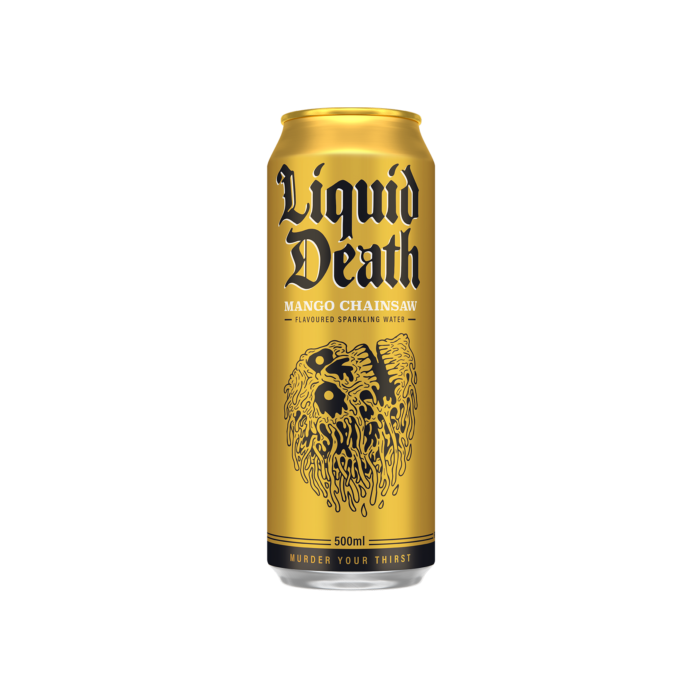 Liquid Death Mango Chainsaw 500mL Can