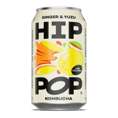 Hip Pop KOMBUCHA Ginger & Yuzu 330ml x 12