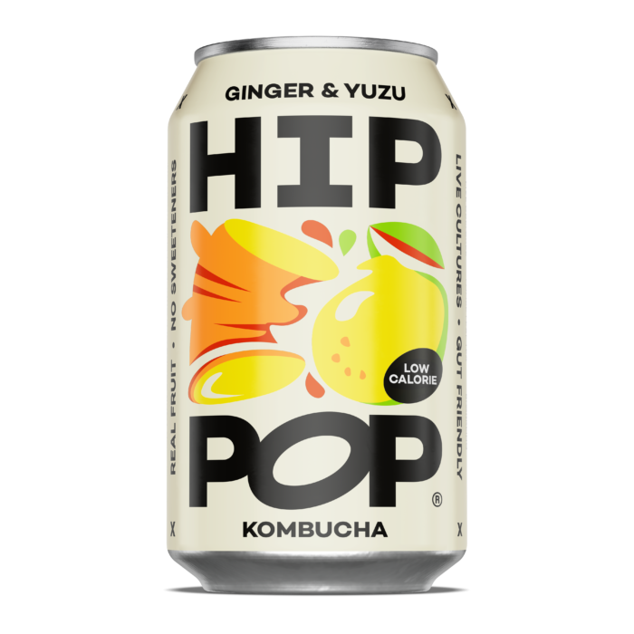 Hip Pop KOMBUCHA Ginger & Yuzu 330ml x 12